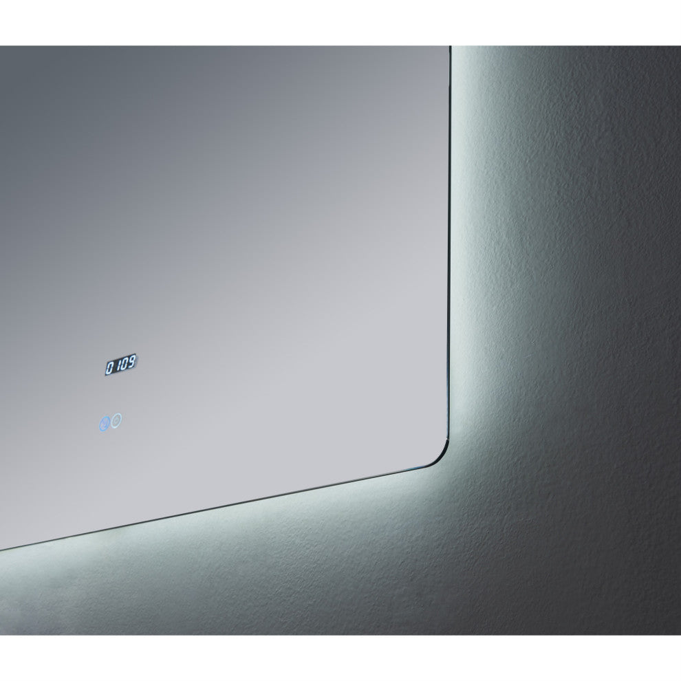 Lugano 36"Wx36"T LED Mirror With Defogger