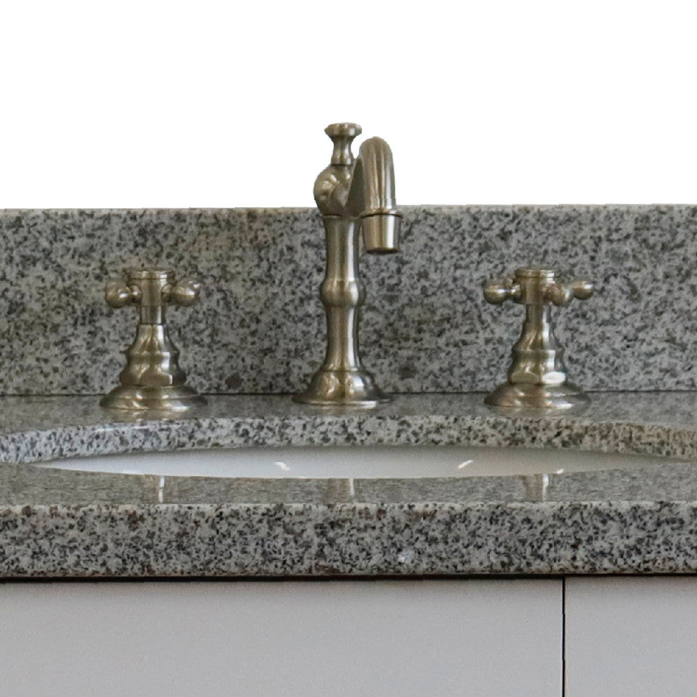 Messina Double Handle Brush Nickel High Arc Faucet With Drain Assembly