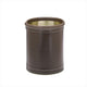 Kraftware Stitched Chocolate Round Wastebasket