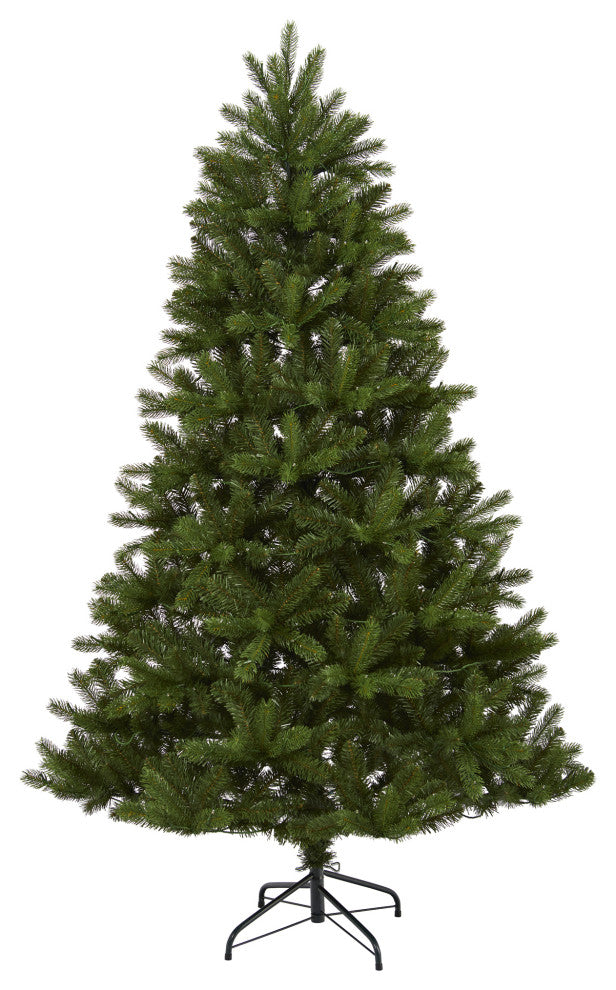 6ï¿½ New Haven Spruce ï¿½Natural Lookï¿½ Artificial Christmas Tree / 350 LED Lights