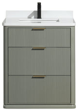 Ari Kitchen and Bath Aria 30" Freestanding Bathroom Vanity Sage