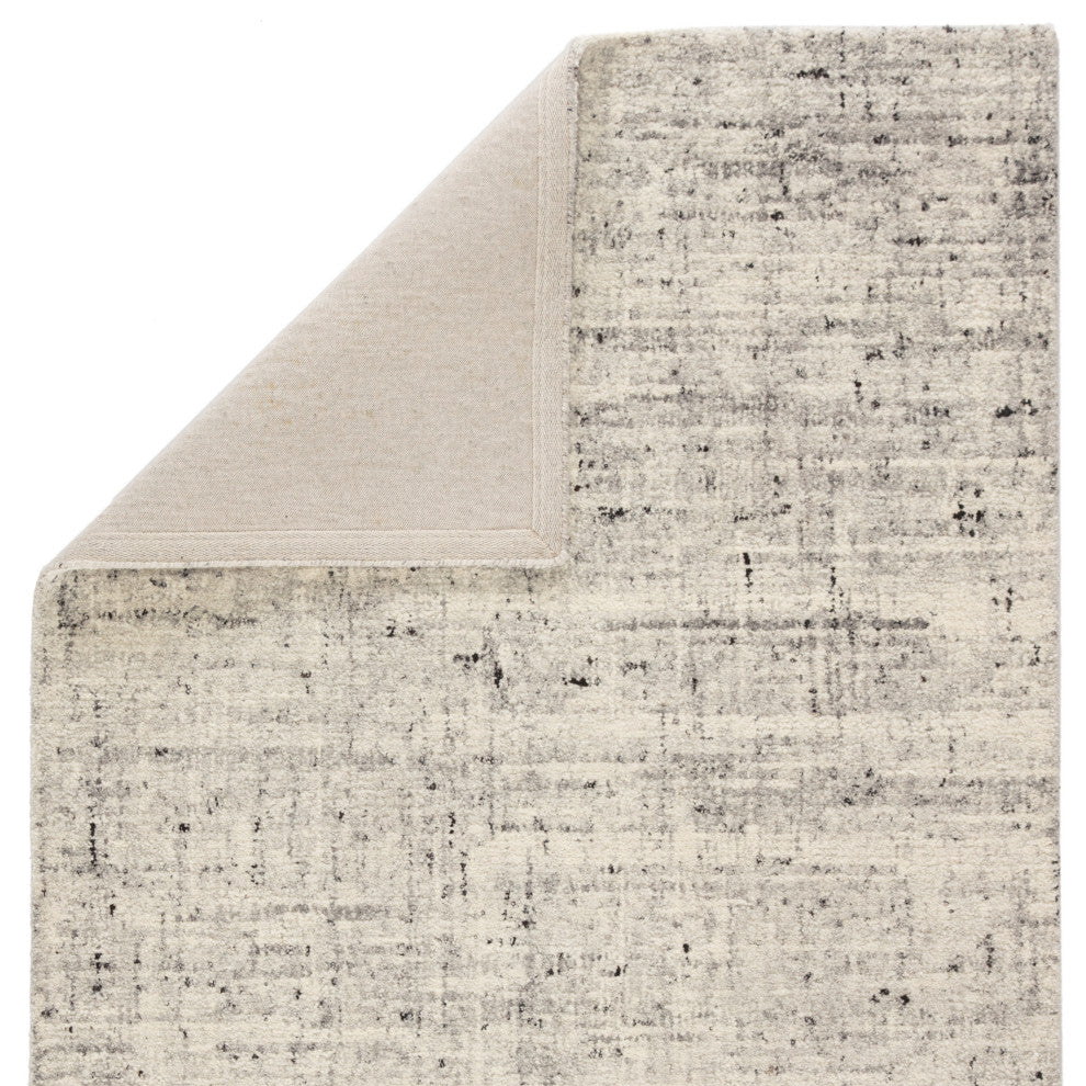 Jaipur Living Macklin Handmade Solid Ivory/ Light Gray Area Rug 10'X14'