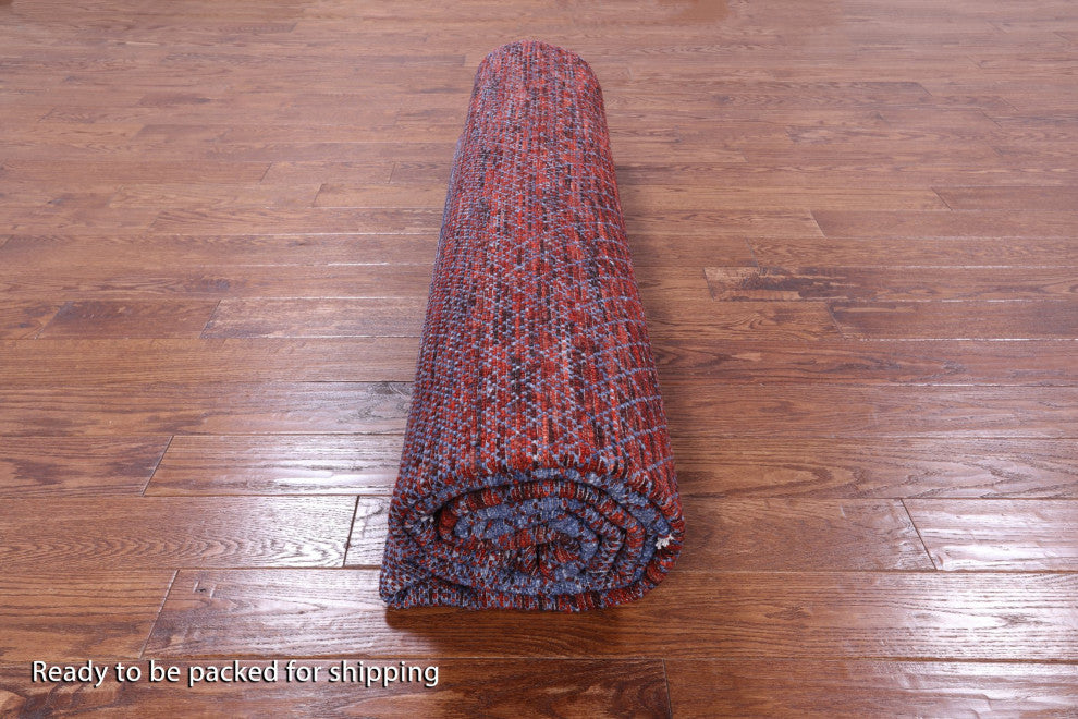 9' 1" X 12' 0" Handmade Savannah Grass Wool Rug Q9226