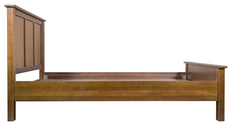 Mission Oak Panel Bed Michael's Cherry