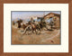 "Smoke of a .45" Framed Digital Print by Charles M. Russell, 27x21"