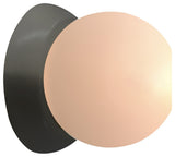 Ambiance Petite Coupe Wall Sconce, Gloss Gray