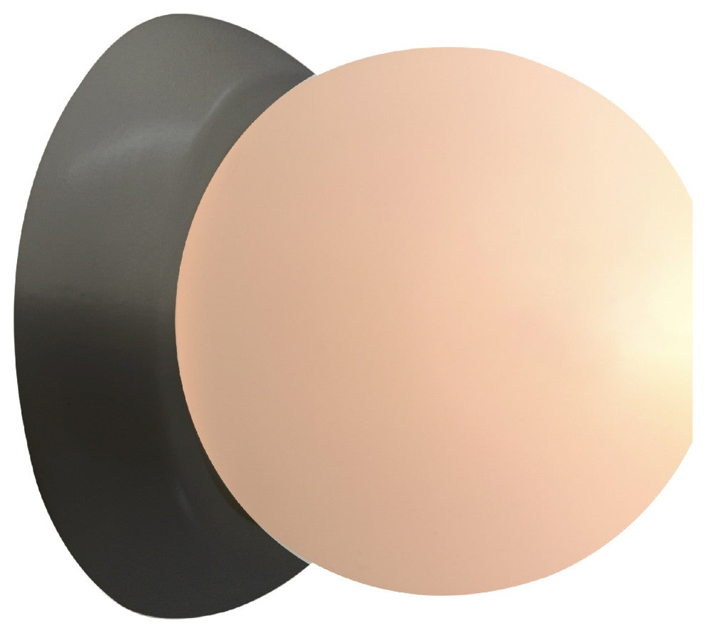 Ambiance Petite Coupe Wall Sconce, Gloss Gray