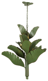 Banana Leaf 12-Lt  Chandelier - Banana Leaf