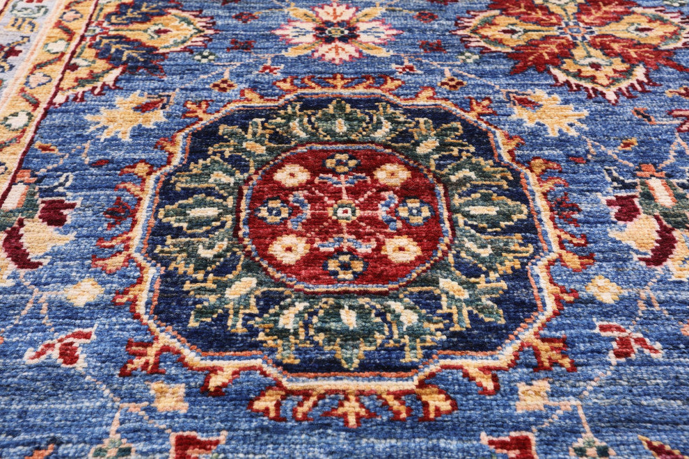 6' 10" X 10' 1" Persian Tabriz Hand-Knotted Wool Rug Q7525