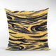Plutus Yellow Galaxy Faux Fur Luxury Throw Pillow, Yellow, 24" x 24"