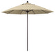 9' Fiberglass Umbrella Pulley Open Bronze, Sunbrella, Antique Beige