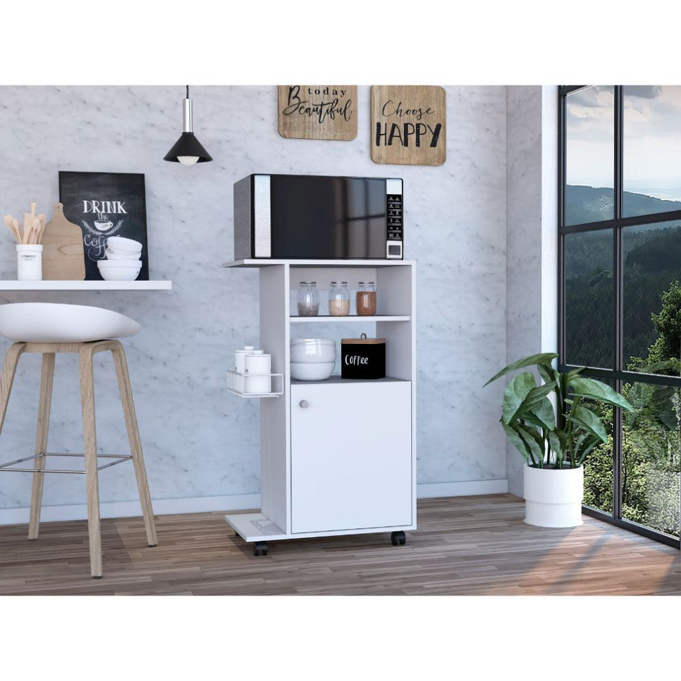 Columba Kitchen Cart, White
