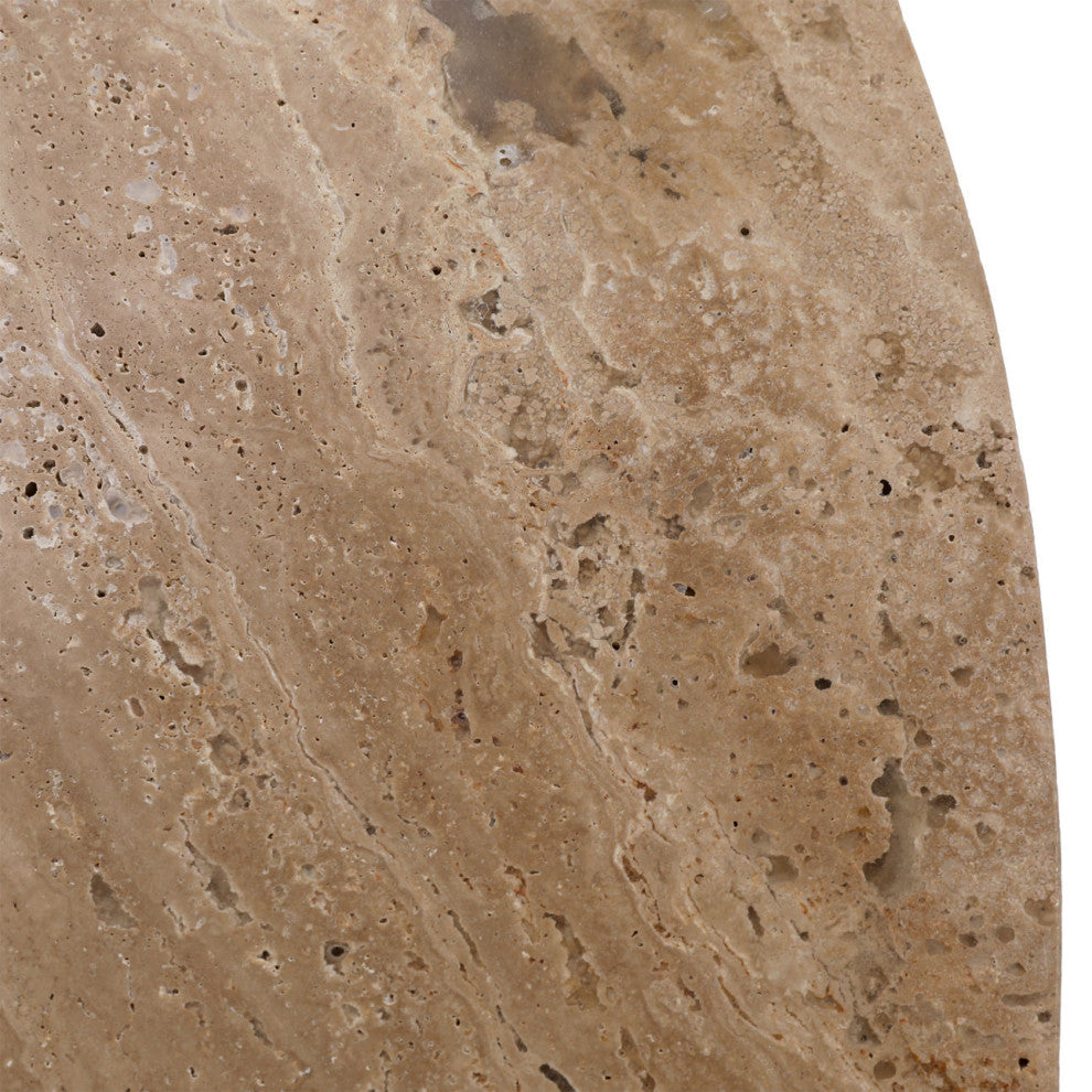 Travertine Rattan Wrap Round Bistro Table