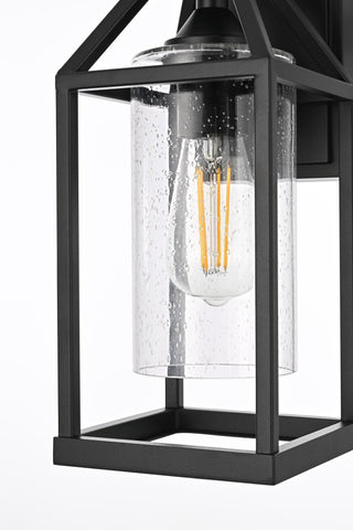 Home Living 14" Outdoor Wall sconce, Black