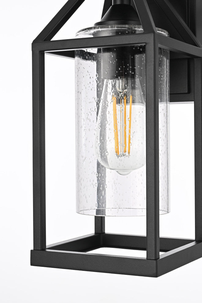 Home Living 14" Outdoor Wall sconce, Black