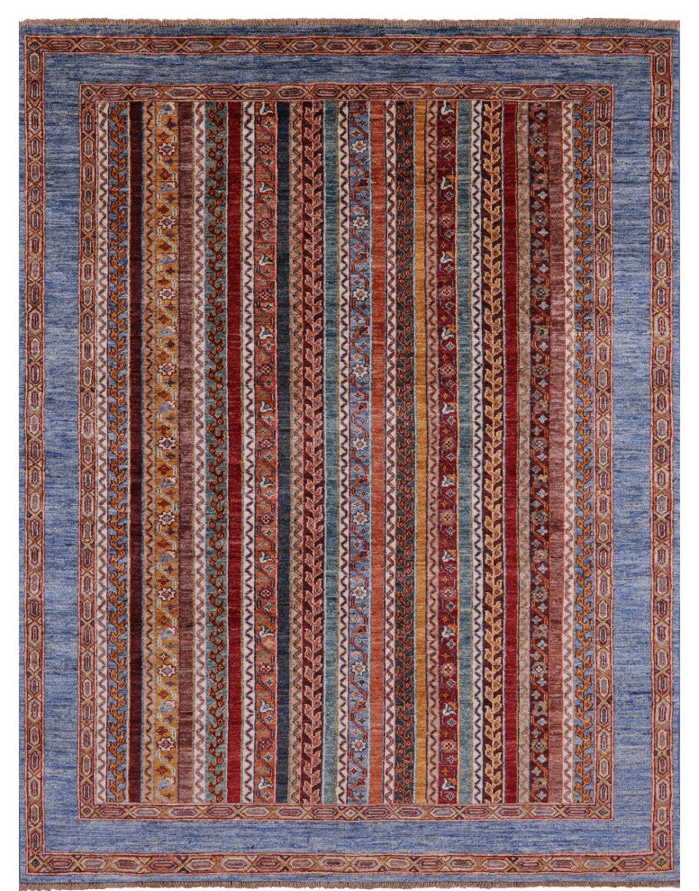Handmade Shall Persian Gabbeh Wool Rug 5' 2