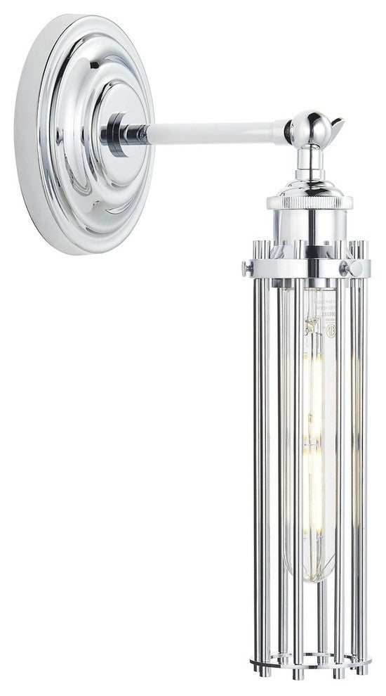 Vitteri Bathroom Vanity Light With LED Bulb, Chrome