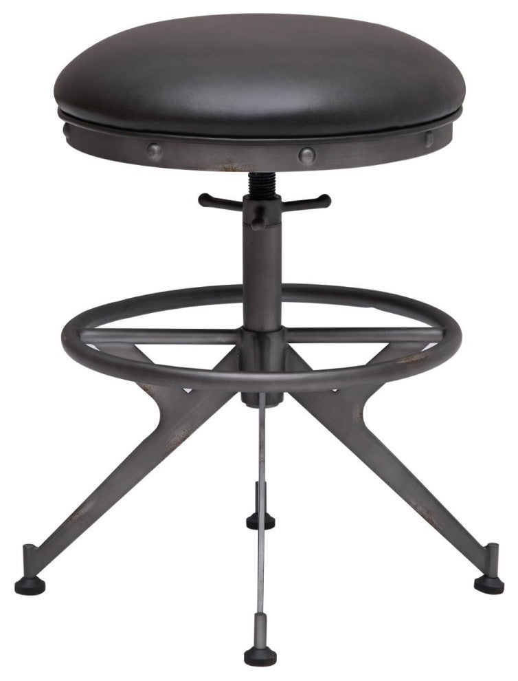 Modus Medici Desk Stool in Charcoal Brown