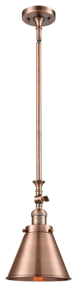 Appalachian 1-Light Mini Pendant, Antique Copper, Antique Copper