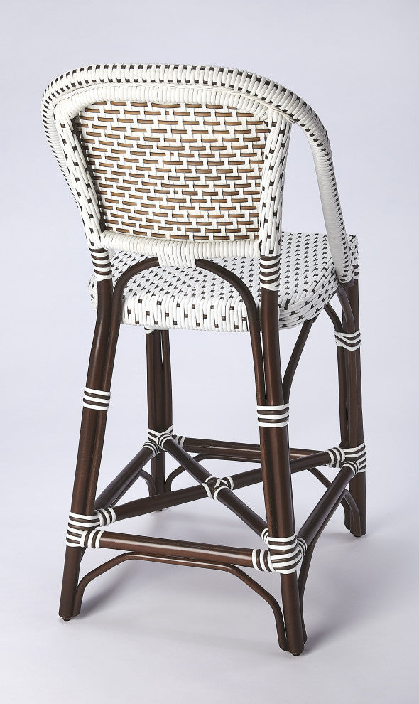 Solstice Rattan Counter Stool, Chocolate