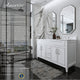 Aspen Bathroom Vanity Set, White, 60"