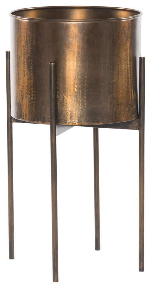 Jed Planter-Weathered Brass