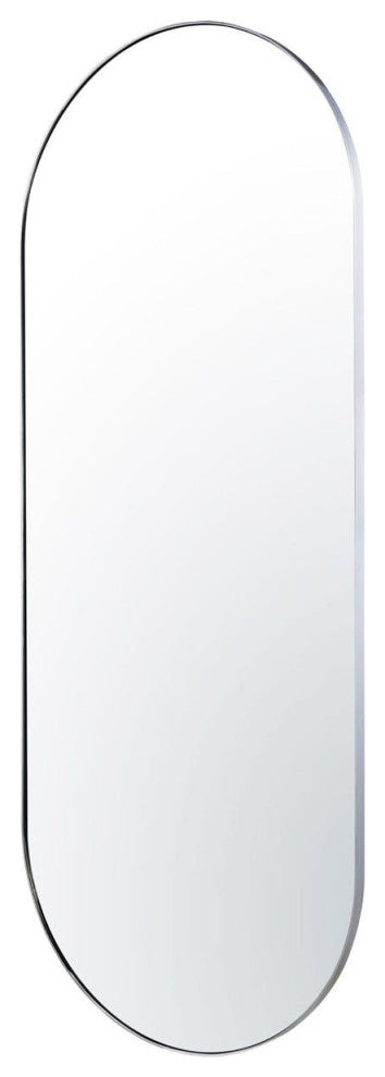 Capsule Wall Mirror, Painted Chrome