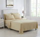 Kathy Ireland 6 Piece Brushed Microfiber Sheet Set, Beige, King