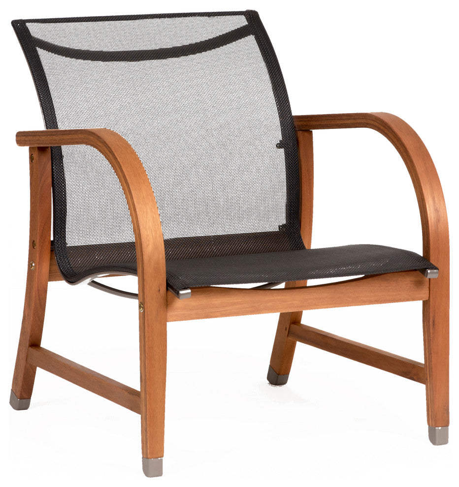 Amazonia Manhattan 4-Piece Patio Deep Seating Set | Eucalyptus Wood