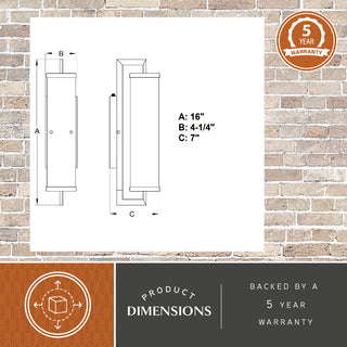 Morgan Park 16"H Outdoor Wall Light Matte Black