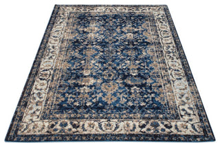 MACHINE MADE HEATSET POLYPROPYLENE AREA RUGS -Ivory Blue Color,Oriental Design