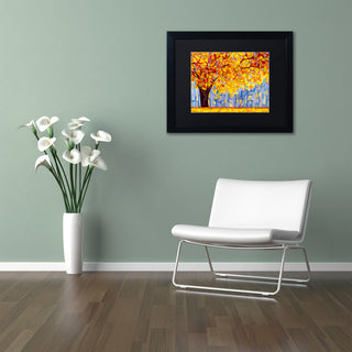 'October Gold' Matted Framed Canvas Art by Mandy Budan