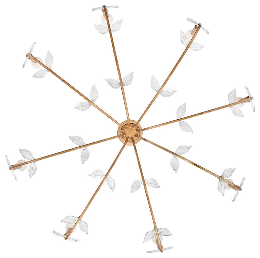 Hinkley Aliso Large Chandelier, Distressed Brass