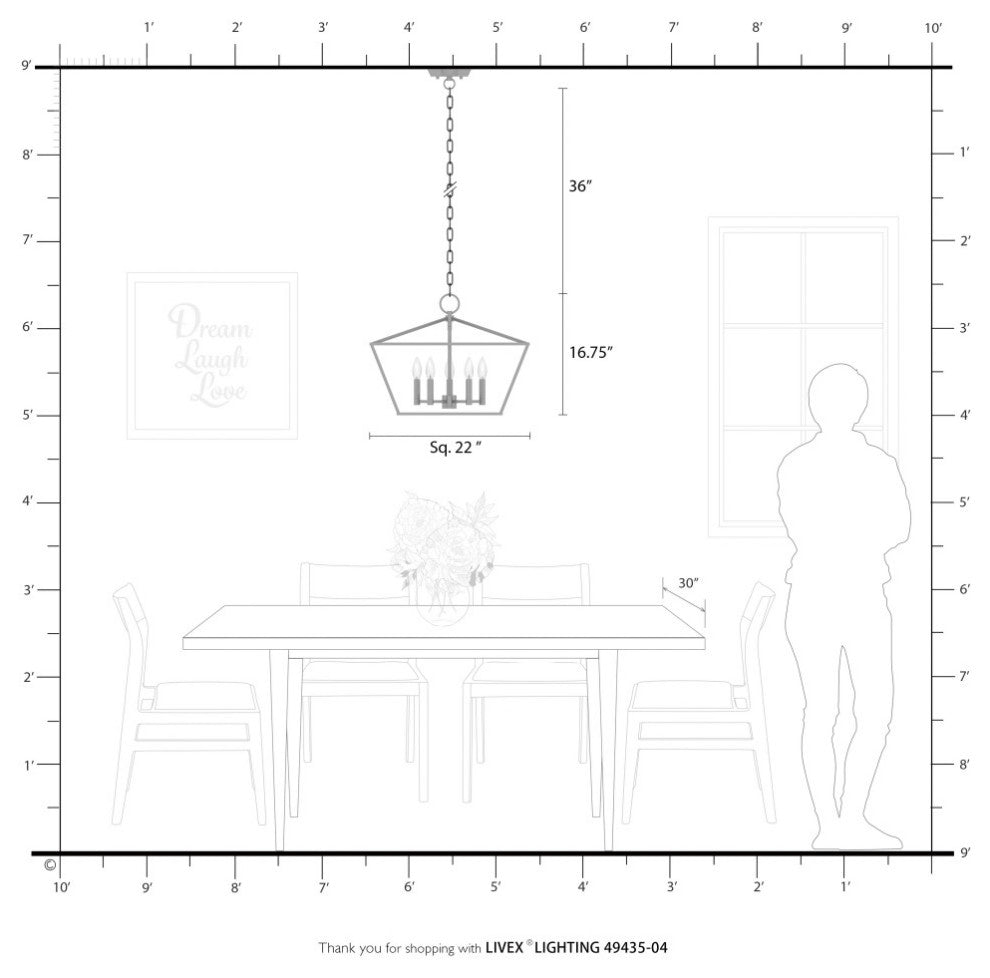 Devone 5 Light Black With Brushed Nickel Accents Chandelier