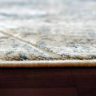 Torino Ivory And Blue Area Rug, 7.10'x10.10'