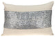 Parkland Collection Misty Beige Throw Pillow, Rectangle, Beige/Silver