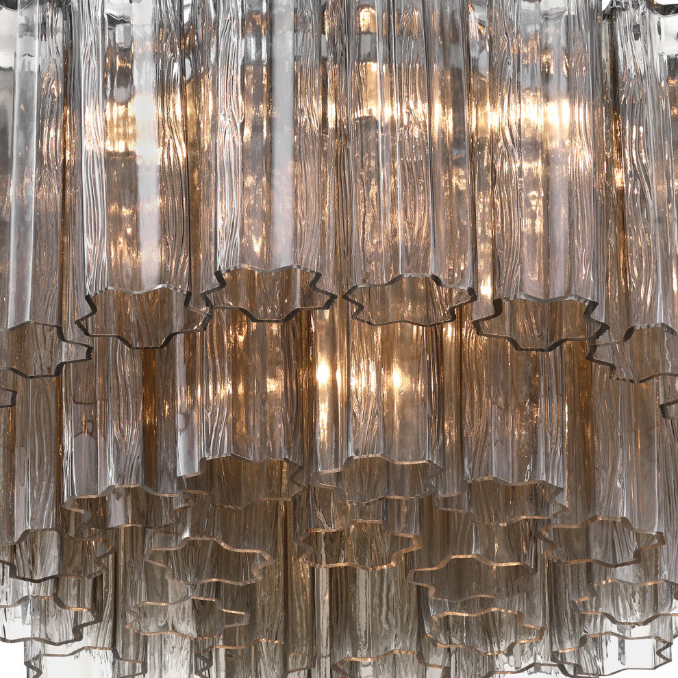 Crystorama Lighting Group ADD-321-SM Addis 7 Light 22"W Flush - Polished Chrome