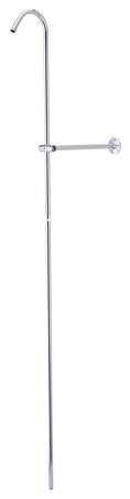 Kingston Brass Shower Riser and Wall Support, Polished Chrome