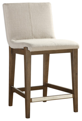 Uttermost Klemens Linen Counter Stool