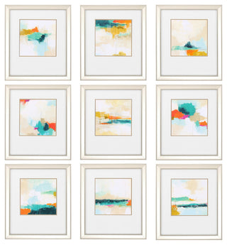 "Atmospheric" Framed Artwork, 9-Piece Set