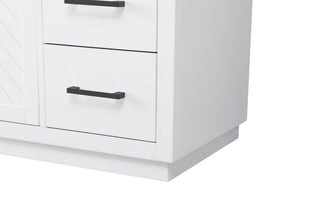 Home Living 60" Single Bathroom Vanity, White