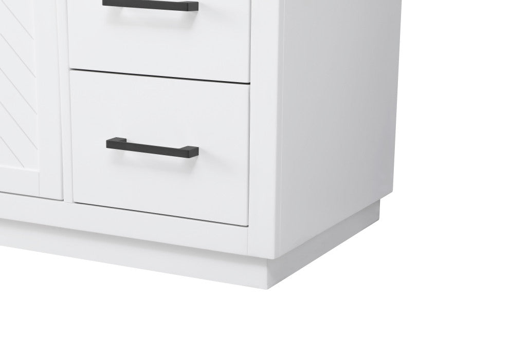Home Living 60" Single Bathroom Vanity, White