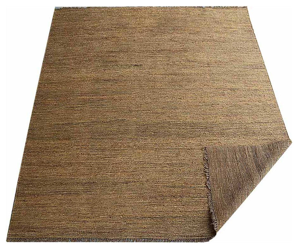 HAND KNOTTED SUMAK JUTE ECO-FRIENDLY SOLID AREA RUGS, Beige,Solid,Outdoor Indoor, [Rectangle] 6'x9'
