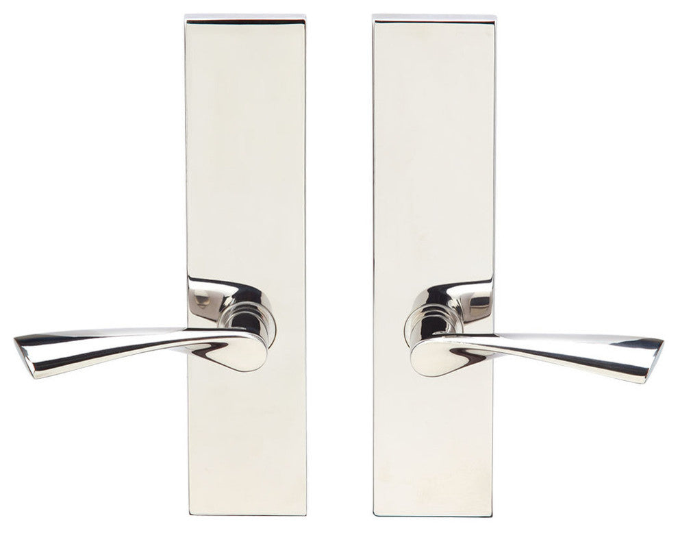 Breeze Lever, Tubular Full Dummy Pair, Left Hand, Polished Stainless Steel