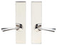 Breeze Lever, Tubular Full Dummy Pair, Left Hand, Polished Stainless Steel
