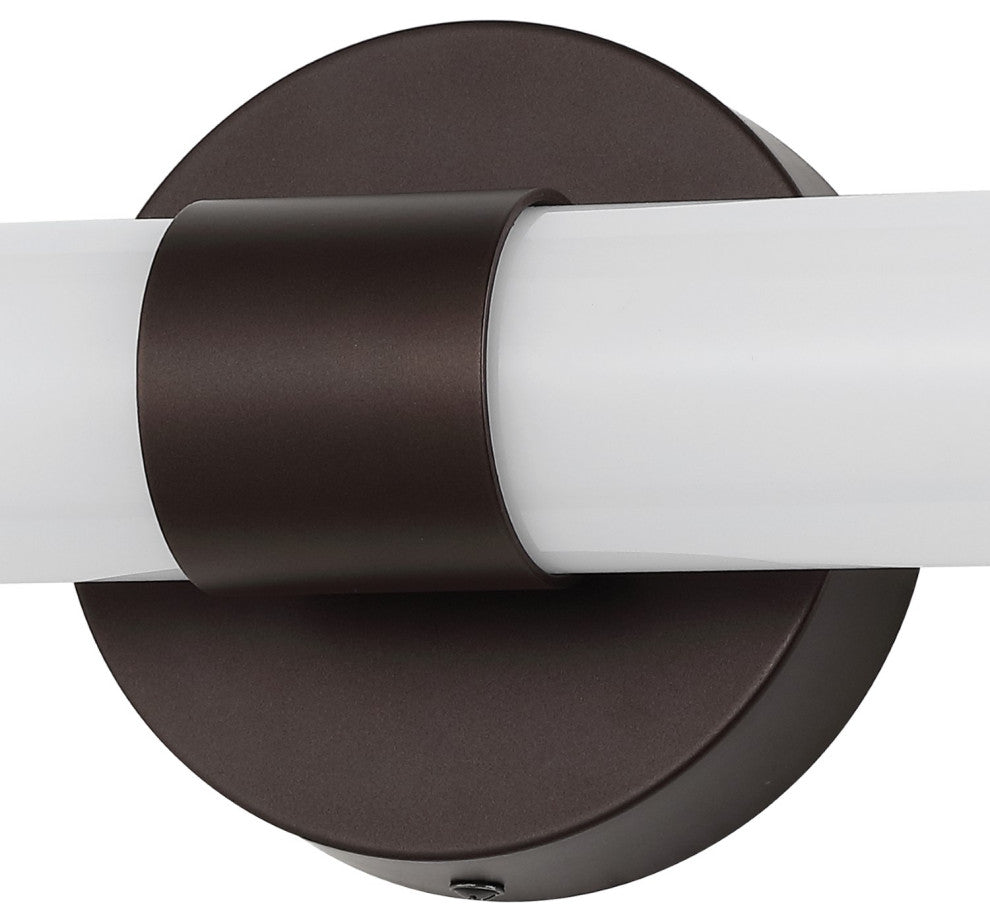 Brooks 20.13" 1-Light Iron Integrated LED Vanity Light, Oil Rubbed Bronze