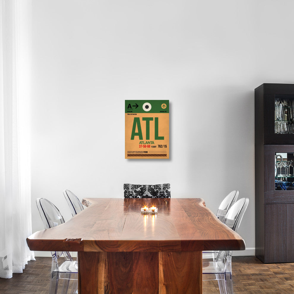 "ATL Atlanta Luggage Tag 1" Fine Art Print