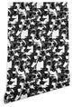 Deny Designs Sharon Turner Just Penguins Wallpaper, Black, 2'x10'