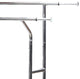 Supreme Commercial Grade Double Rail Clothing Garment Rack, Chrome