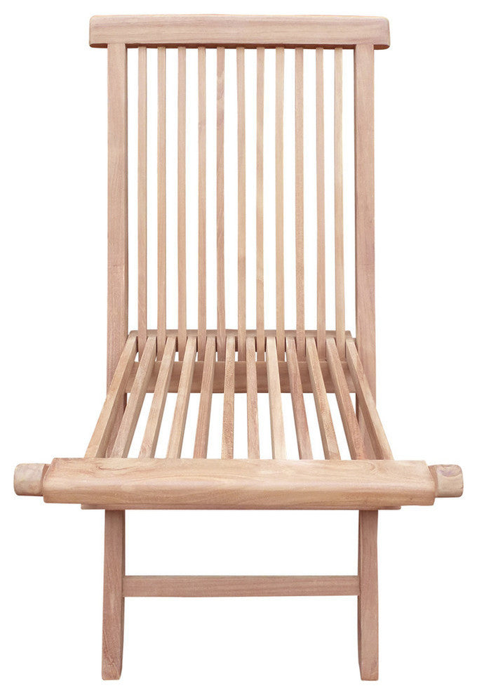 Seven Seas Teak Folding Side Chair, Set of 2